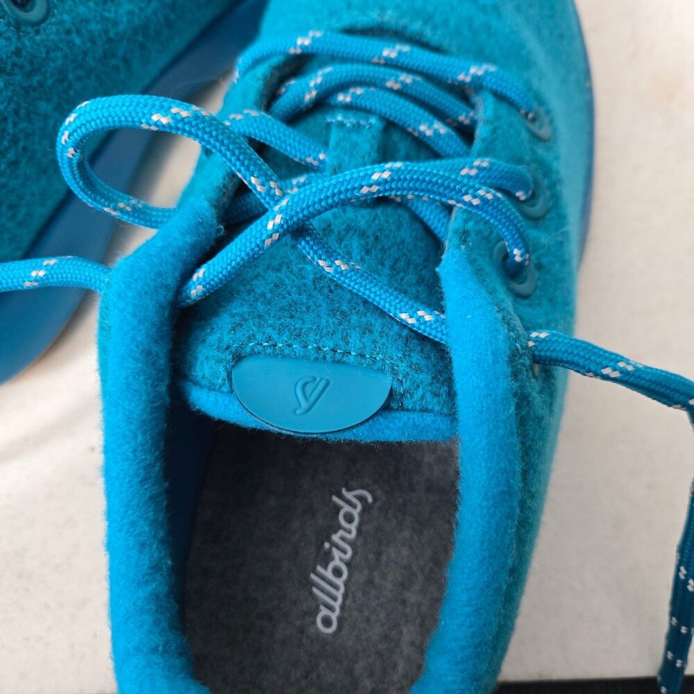 Allbirds Men's Size 9 Wool Runner Mizzle Lace-Up Shoes Turquoise - Picture 11 of 12